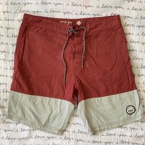 Men’s Board Shorts Color Block SZ 30